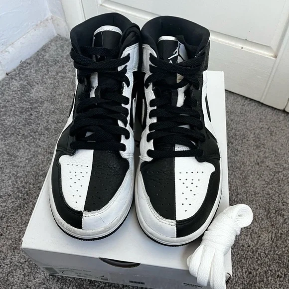Nike Air Jordan Black and White Sneakers (women’s) - Picture 3 of 7